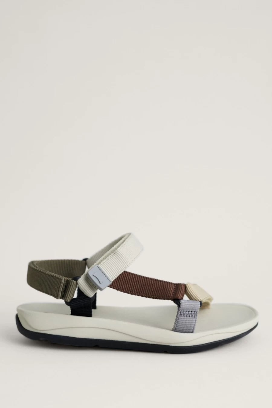Seasalt Cornwall Women's Multi-Assorted Camper Tonal Grey Strapped Flat Sandals