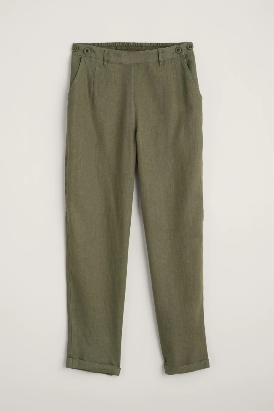 Seasalt Cornwall Women's Trengwainton Linen Trousers – Lightweight Summer Pants