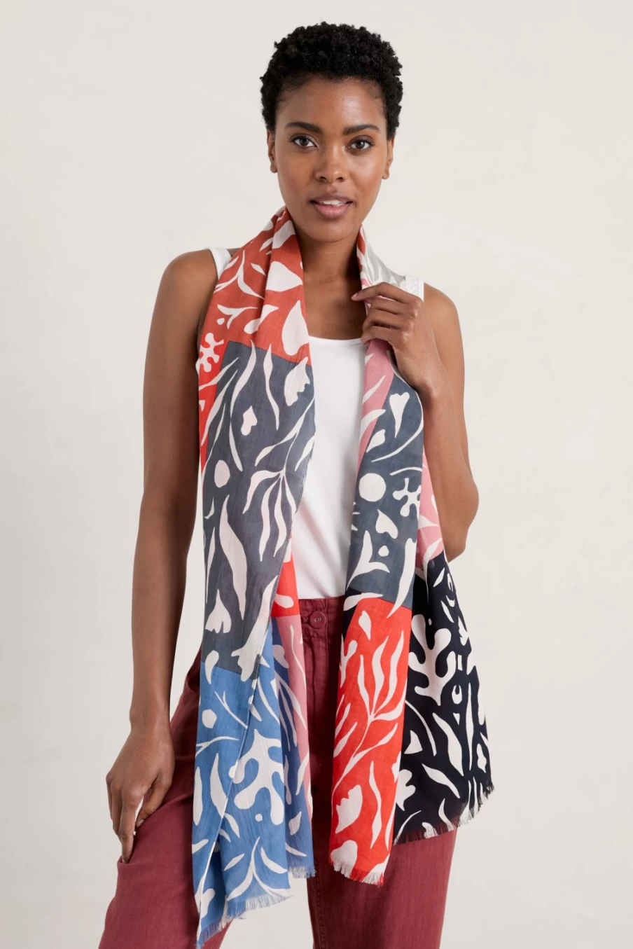 "Seasalt Cornwall Women's Lightweight Summer Scarf - Stylish & Breathable Fashion Accessory"