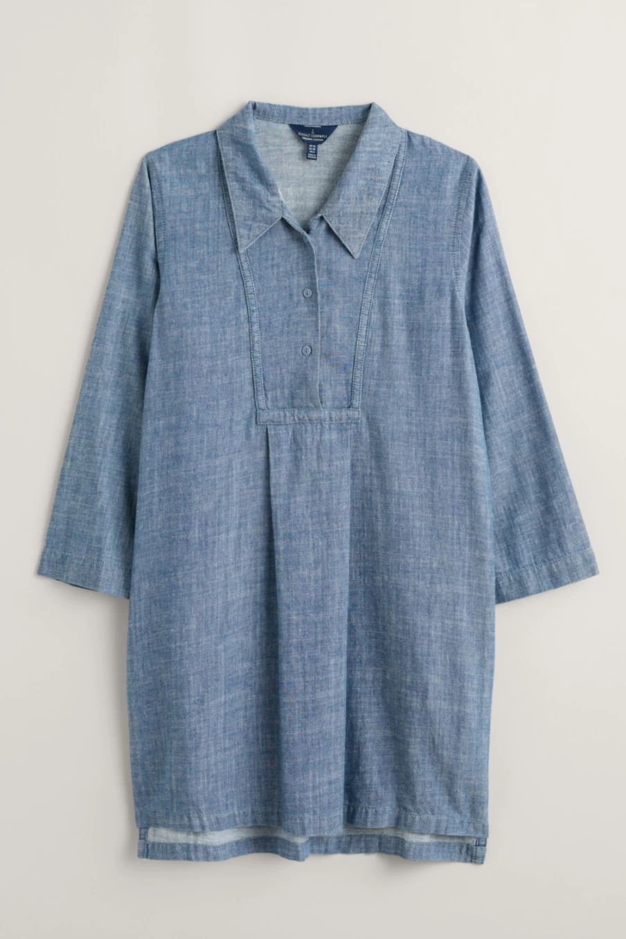 Seasalt Cornwall Women's Tide Clock 3/4 Sleeve Tunic Top Coastal Inspired