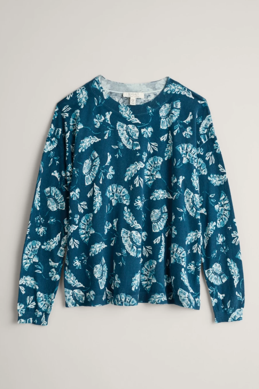 "Seasalt Cornwall Women's Scenery Jumper in Inky Brocade Raincloud Mix"