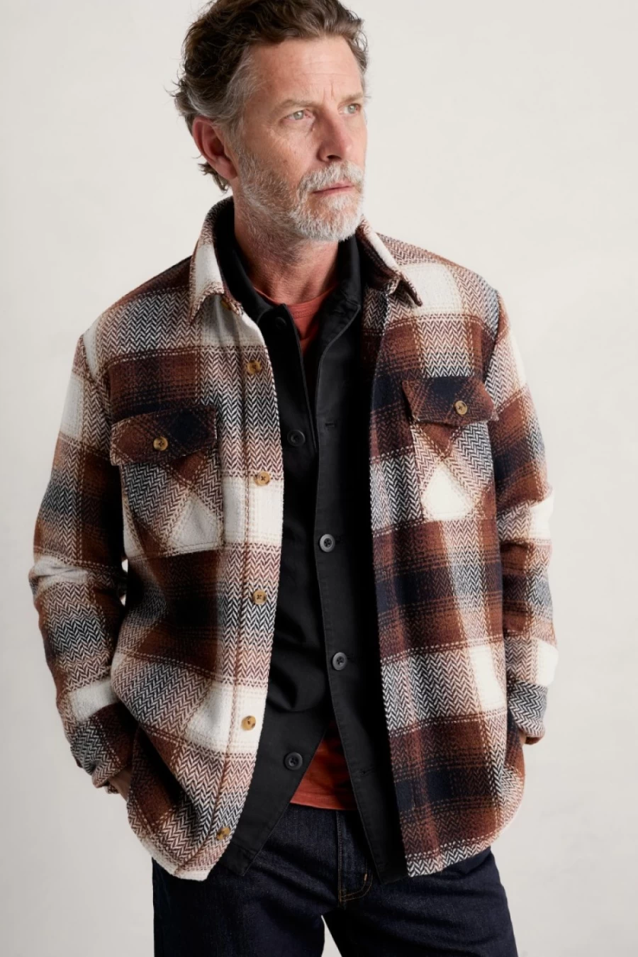 Seasalt Cornwall Men's Grand Tour Campfire Anchor Home Jacket