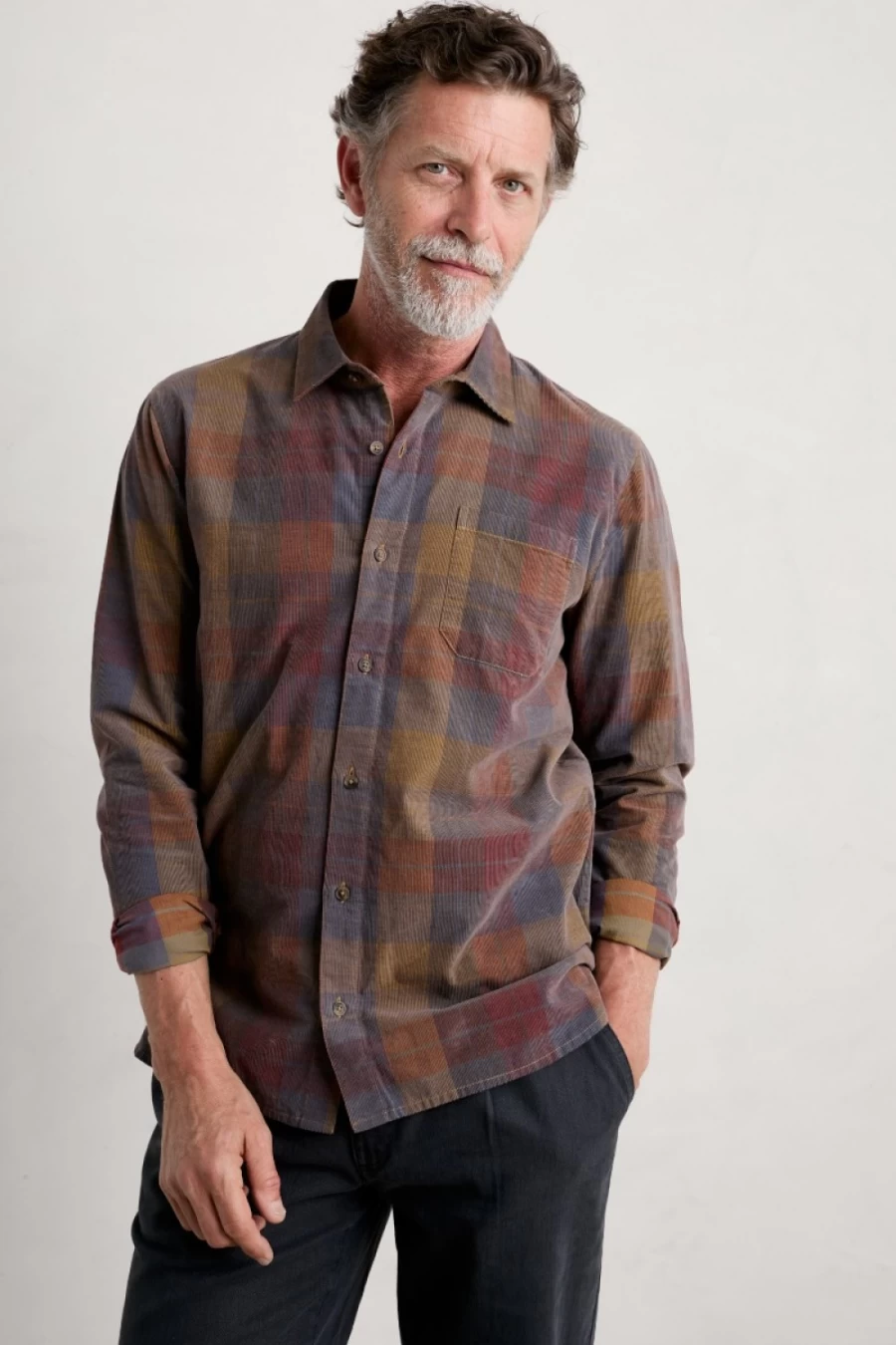 Seasalt Cornwall Men's Shoreman Cord Shirt - Classic Casual Wear for Men