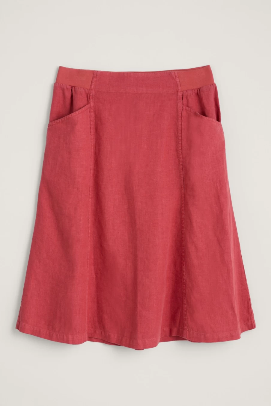 Seasalt Cornwall Women's Castle Garden Linen Skirt - Lightweight Summer Skirt