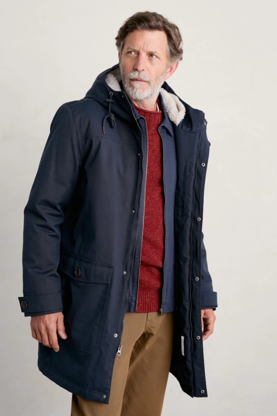 Seasalt Cornwall Men's Tidesman Waterproof Jacket – Outdoor Raincoat for Men