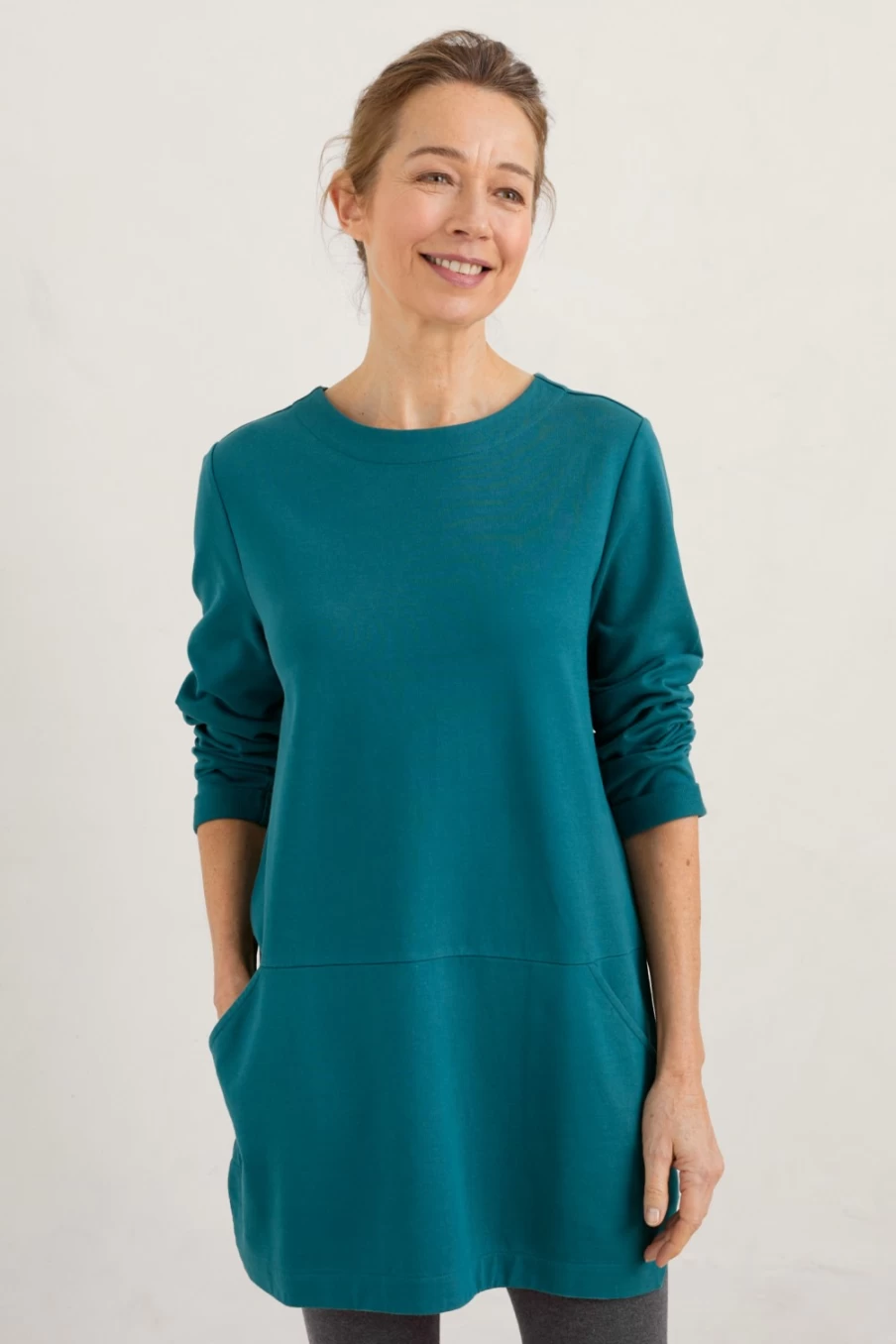 "Seasalt Cornwall Women's Atlantic Flowering Jersey Tunic Top"