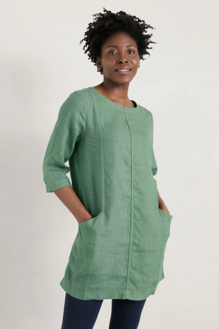 Seasalt Cornwall Women's Linen Tunic - Into Land Style Summer Top