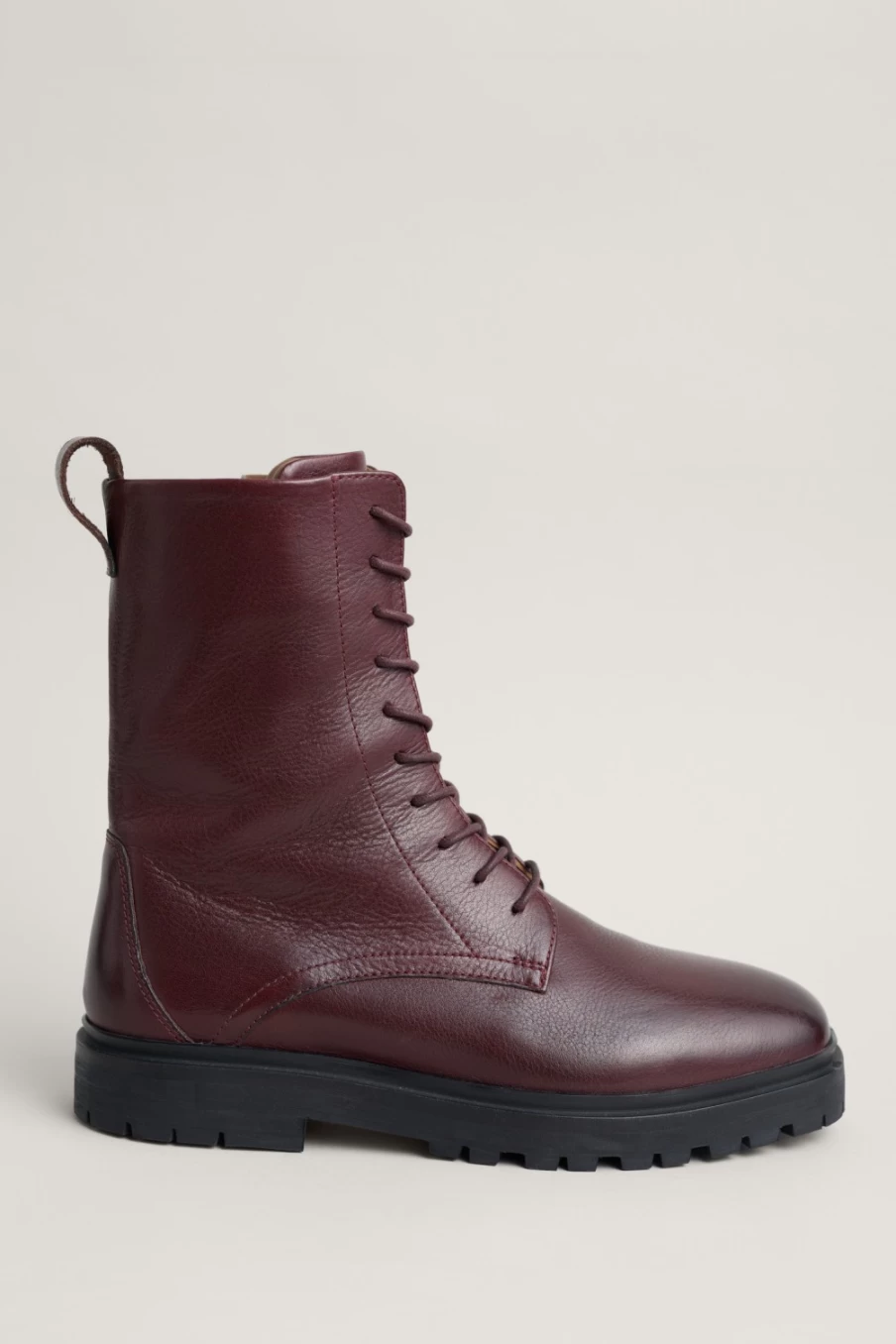 Seasalt Cornwall Women's Cobbled Lane Lace-Up Leather Boots – Stylish & Comfortable Footwear