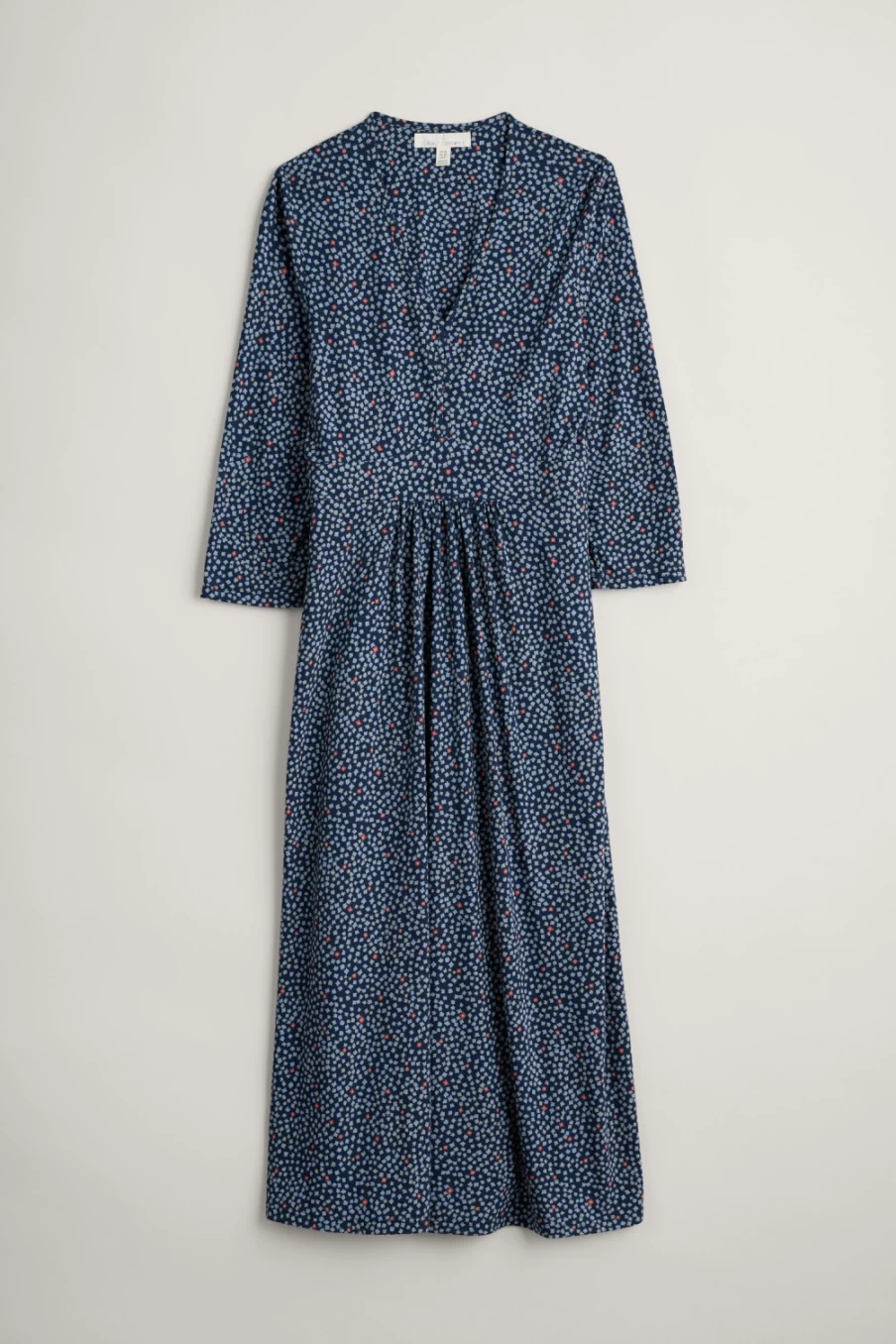 Seasalt Cornwall Women's Posies Maritime Floral Three Quarter Sleeve Dress