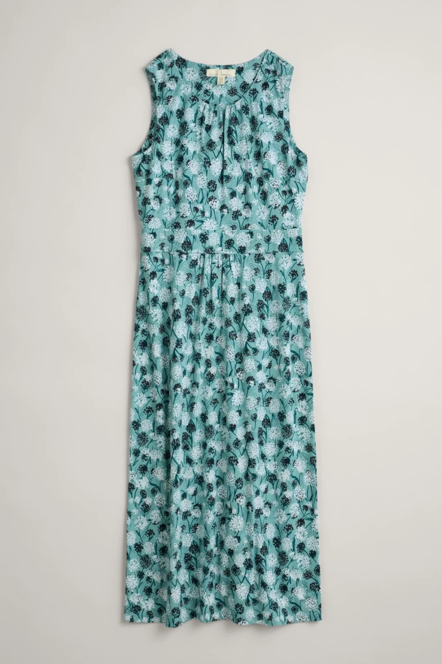 Seasalt Cornwall Women's Light Break Midi Dress in Thrift Meadow Seahorse - Flowy Boho Summer Dress