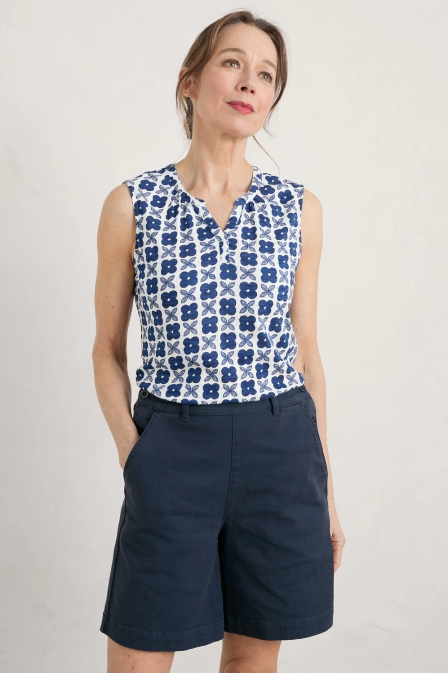 Seasalt Cornwall Women's Purist Summer Vest Top - Lightweight & Breathable