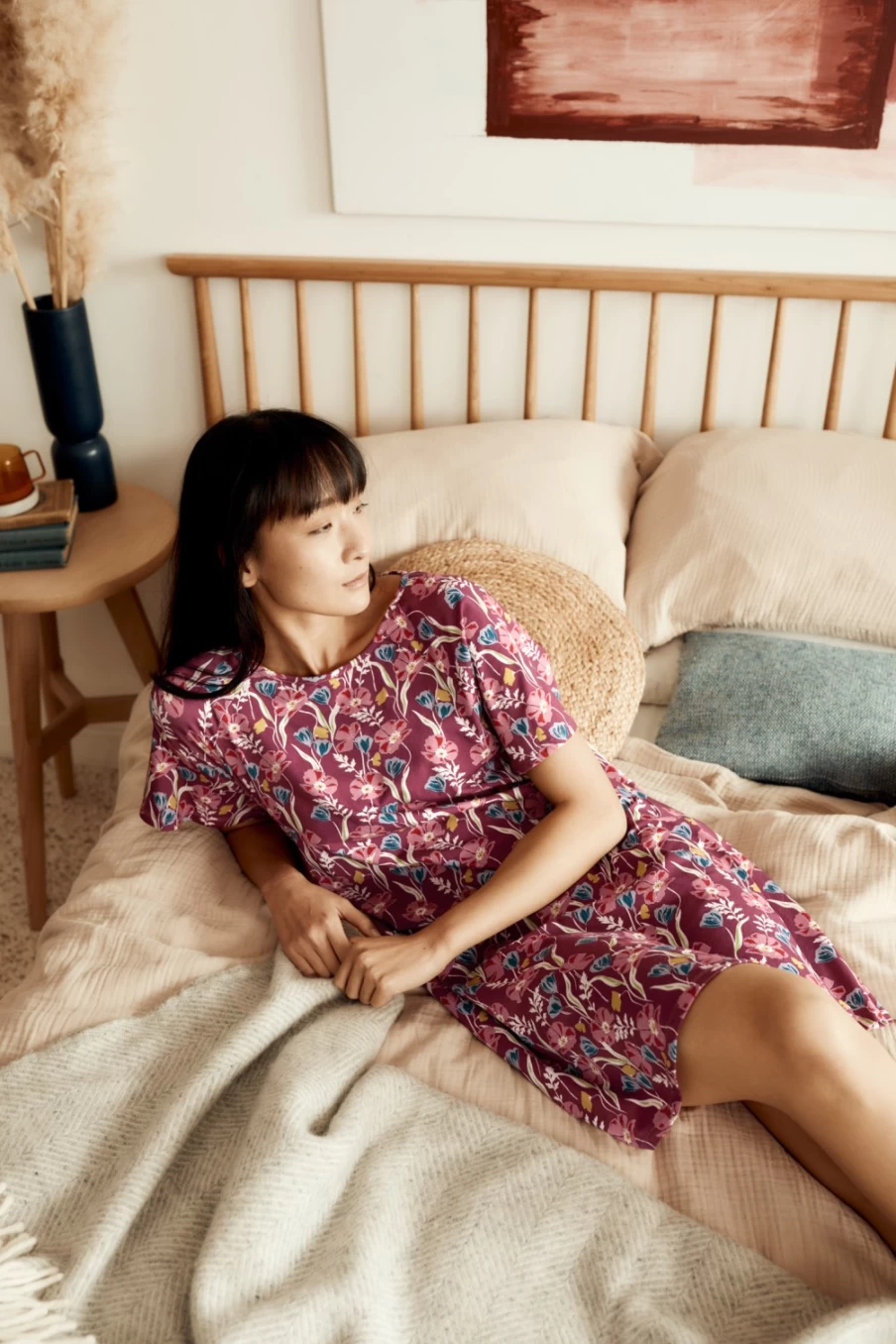 Seasalt Cornwall Women's Day Star Jersey Nightdress - Comfortable Sleepwear for Women