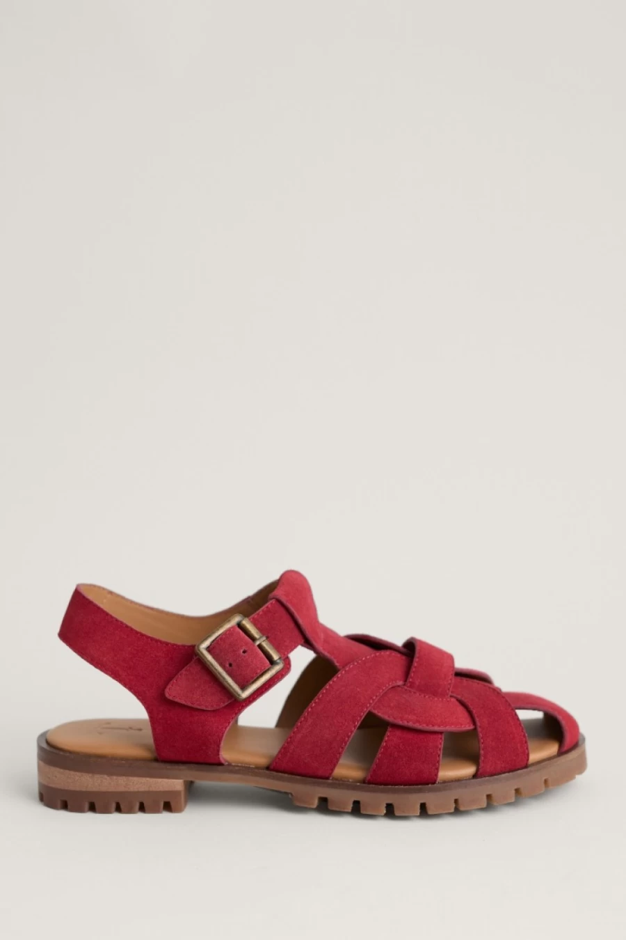 Seasalt Cornwall Women's Green Lane Leather Sandals – Handmade Comfortable Footwear