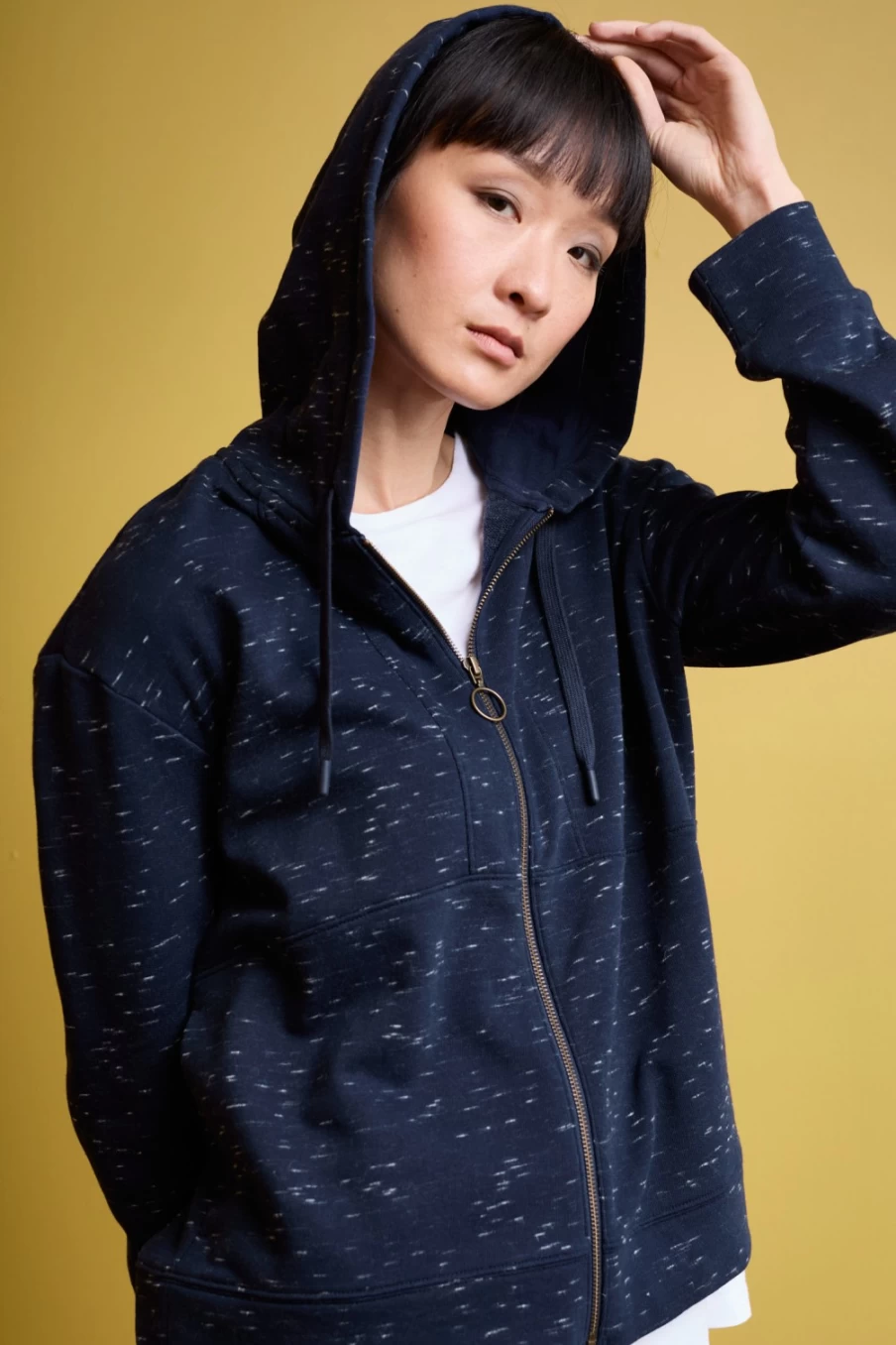 Seasalt Cornwall Women's Maritime Centre Zip-Front Hoodie | Full Zip Hooded Sweatshirt