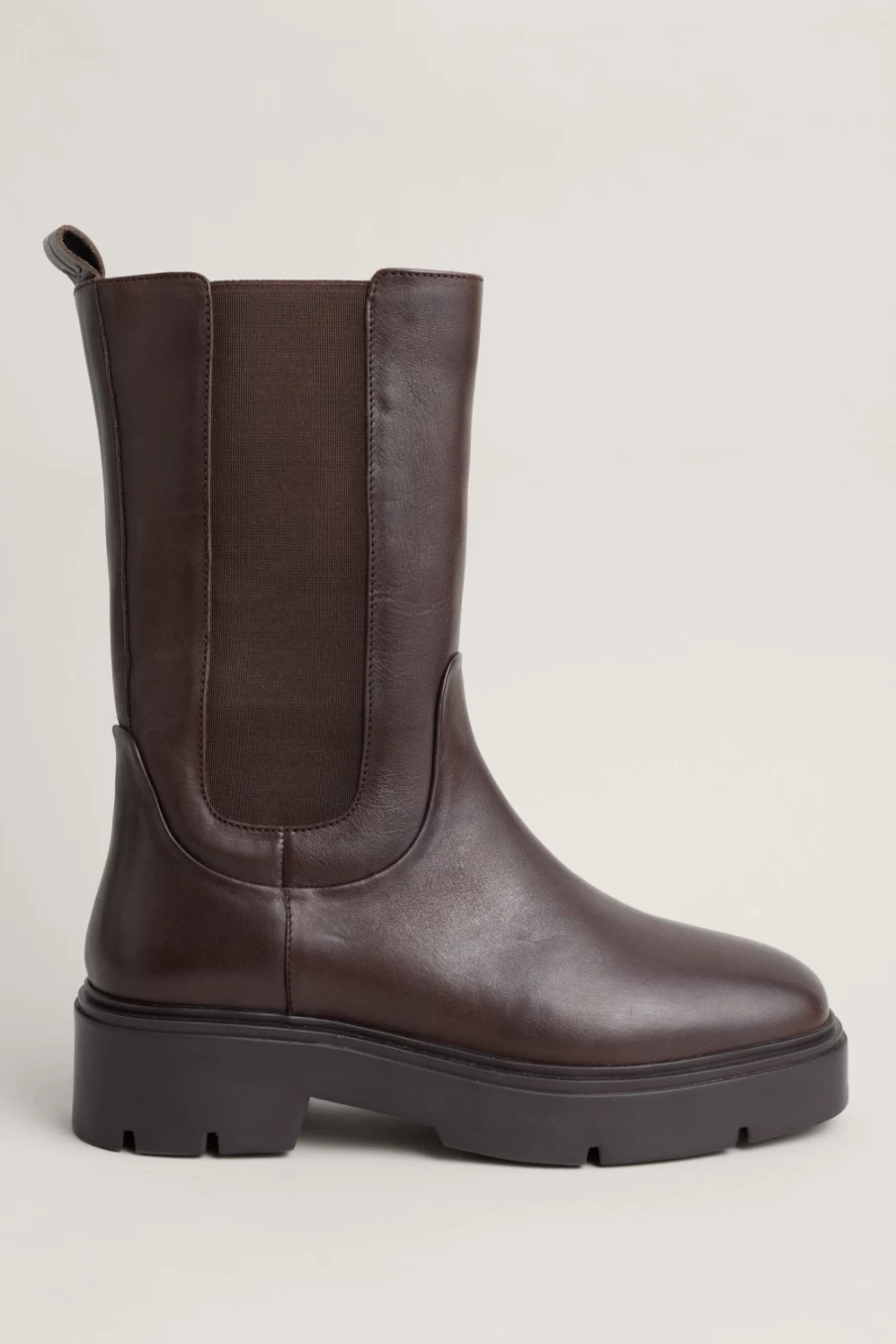 Seasalt Cornwall Women's Burnt Wood High Chelsea Boots - Bird Call Style