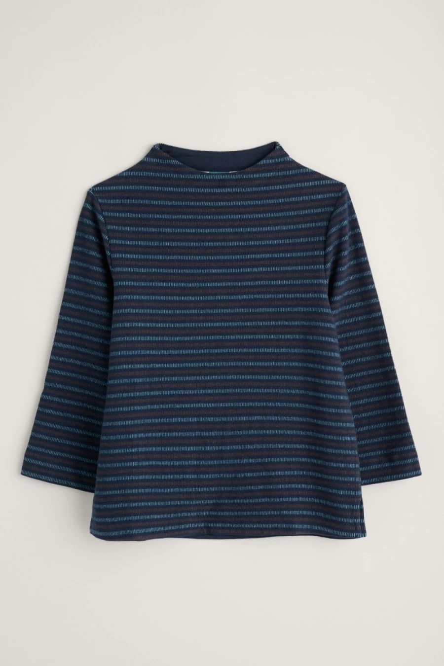 "Seasalt Cornwall Women's Stylistic Jacquard Top in Bramble Bank Quay Toffee"