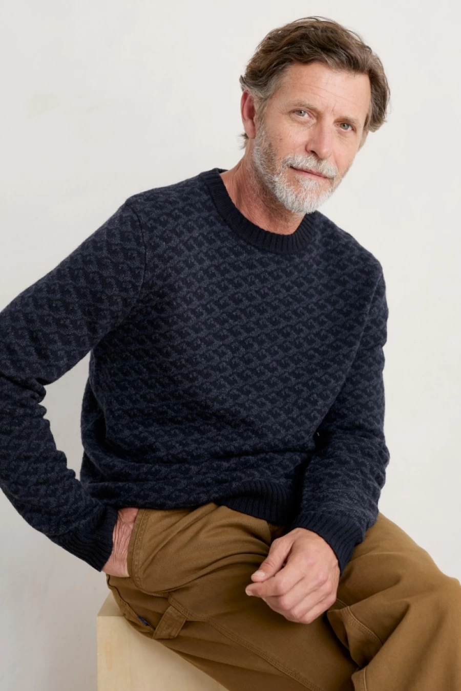 Seasalt Cornwall Men's North Water Sea Cave Tope Jumper