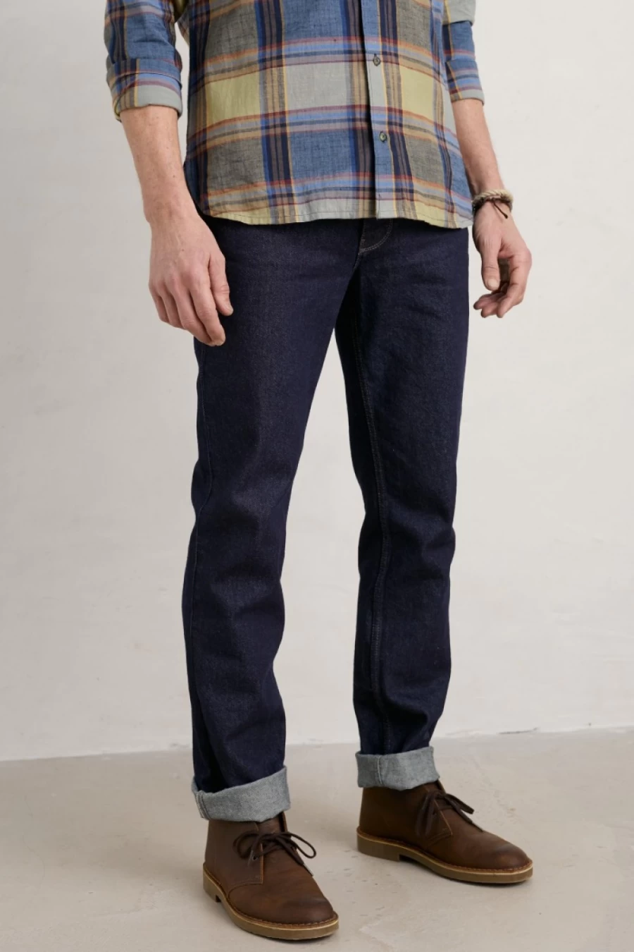 Seasalt Cornwall Men's Dark Wash Slim Fit Jeans - Cobleman Style