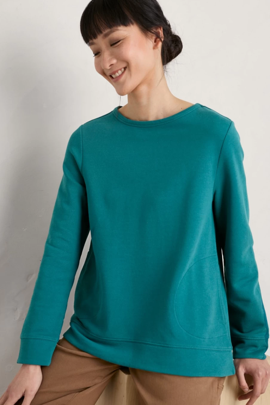 Seasalt Cornwall Women's Seaway Organic Cotton Sweatshirt With Pockets