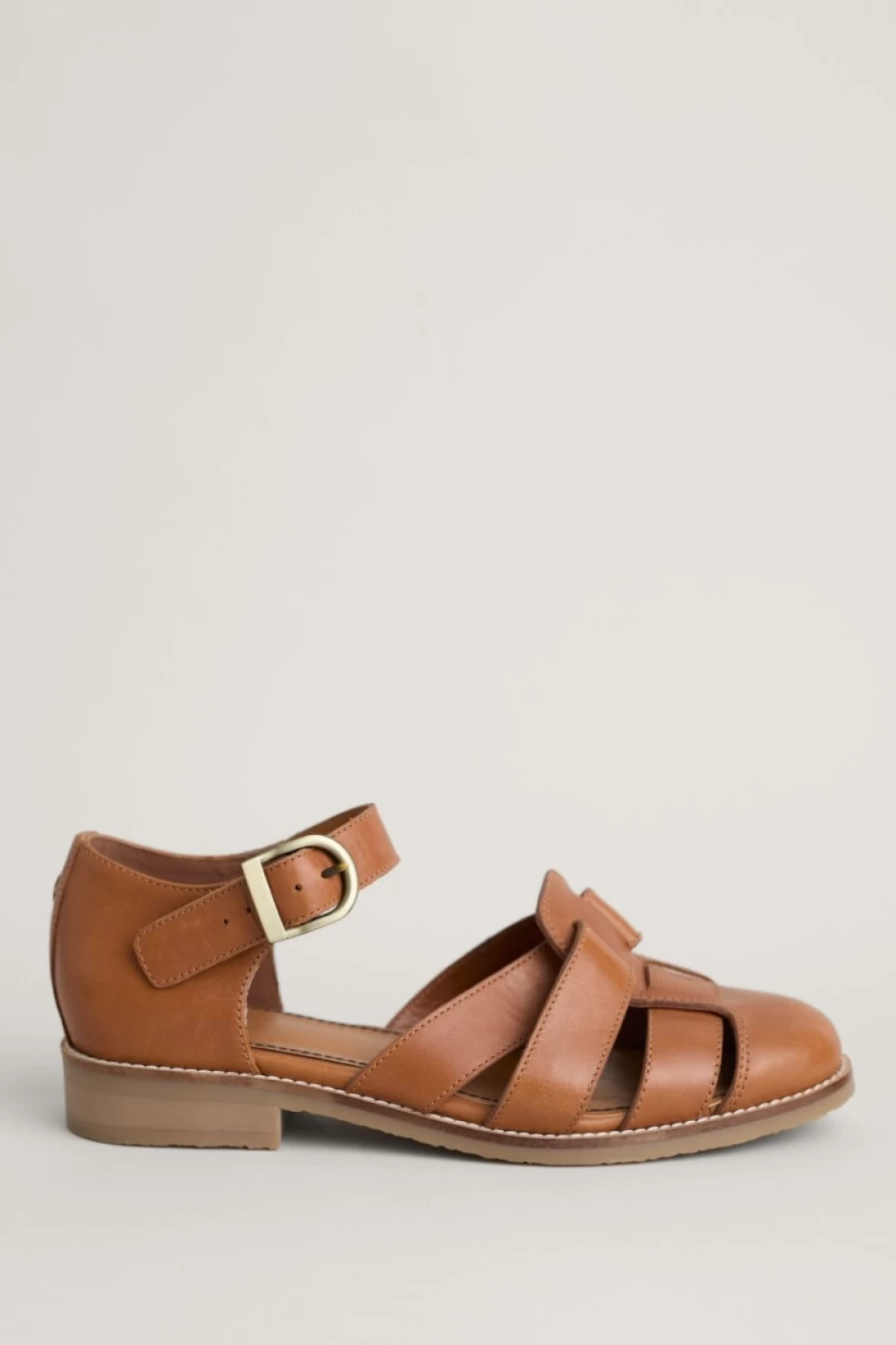 "Seasalt Cornwall Women's Tan Leather Closed Toe First Chorus Shoes"