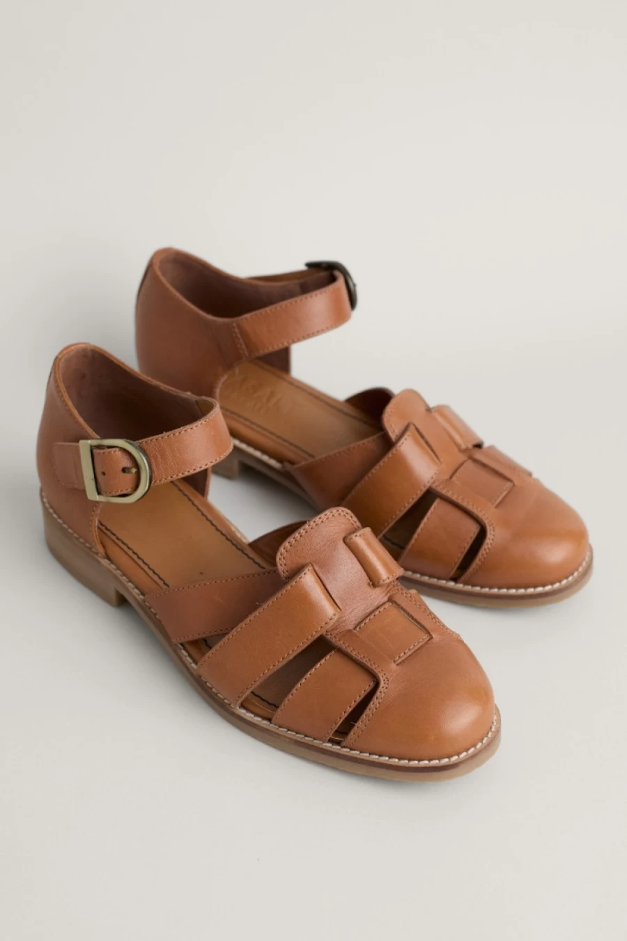 "Seasalt Cornwall Women's Tan Leather Closed Toe First Chorus Shoes"