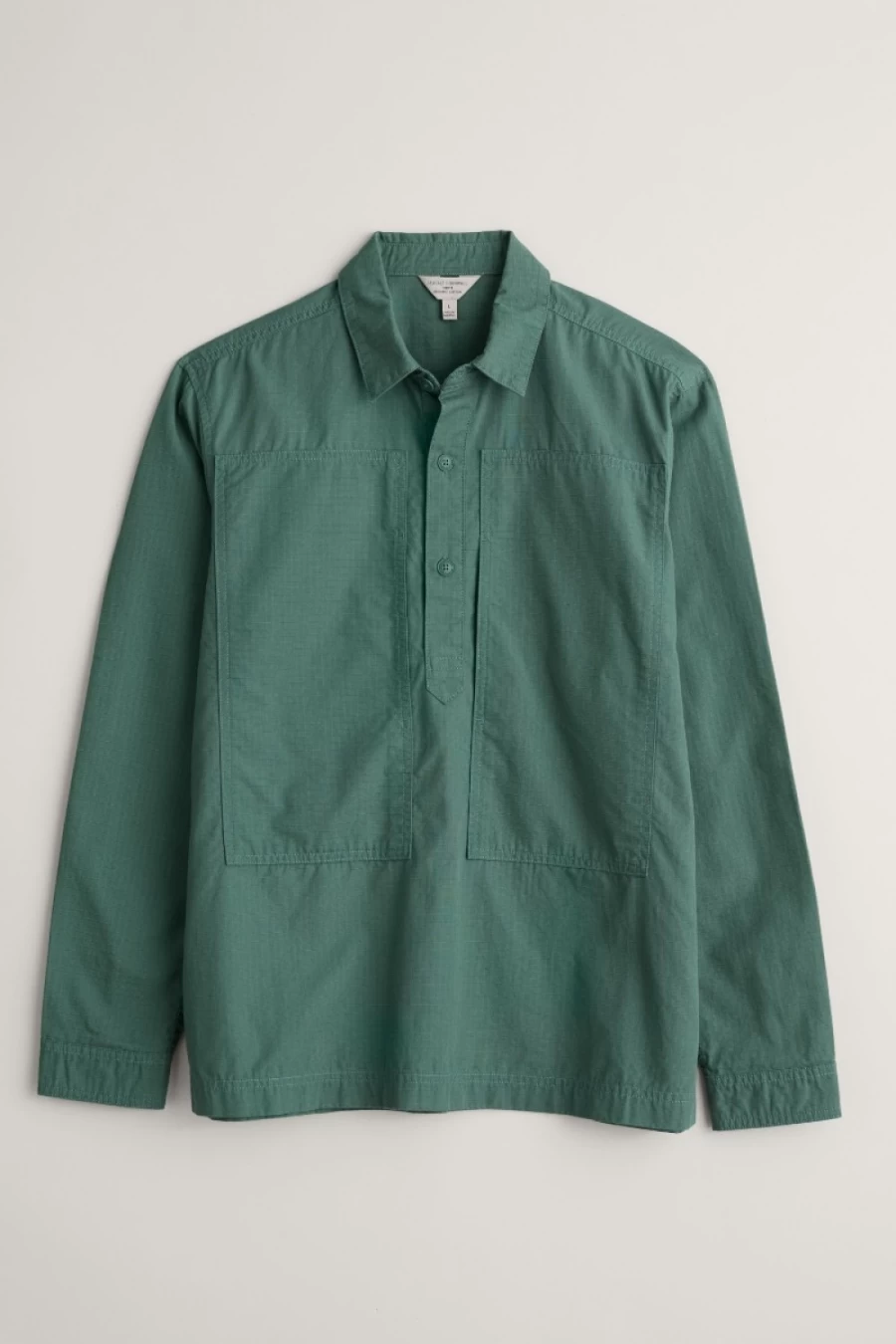 Men's Nettle Ripstop Organic Cotton Shirt by Seasalt Cornwall