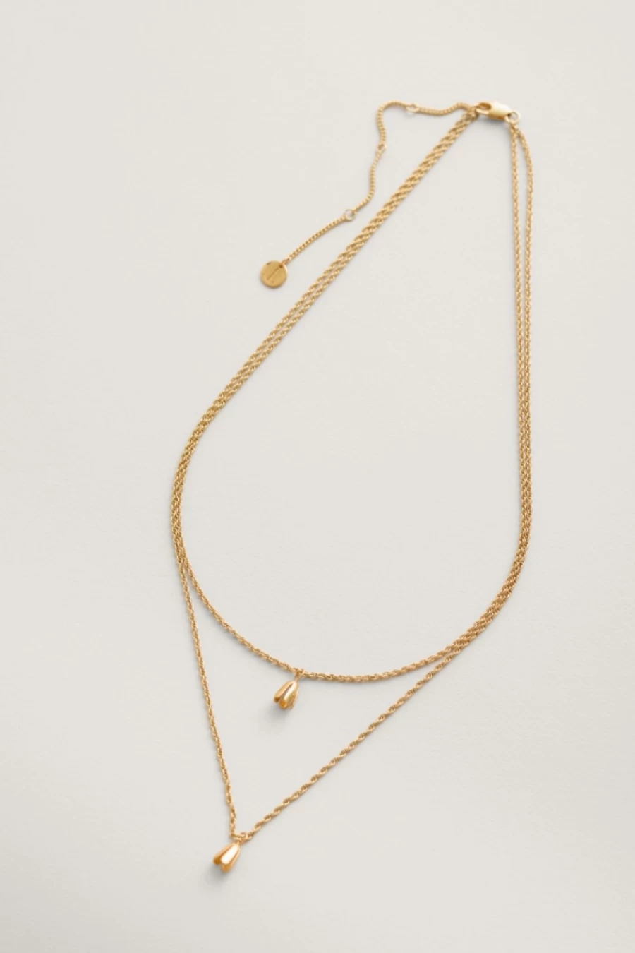 Seasalt Cornwall Women's Viola Gold Waving Meadow Double Chain Necklace