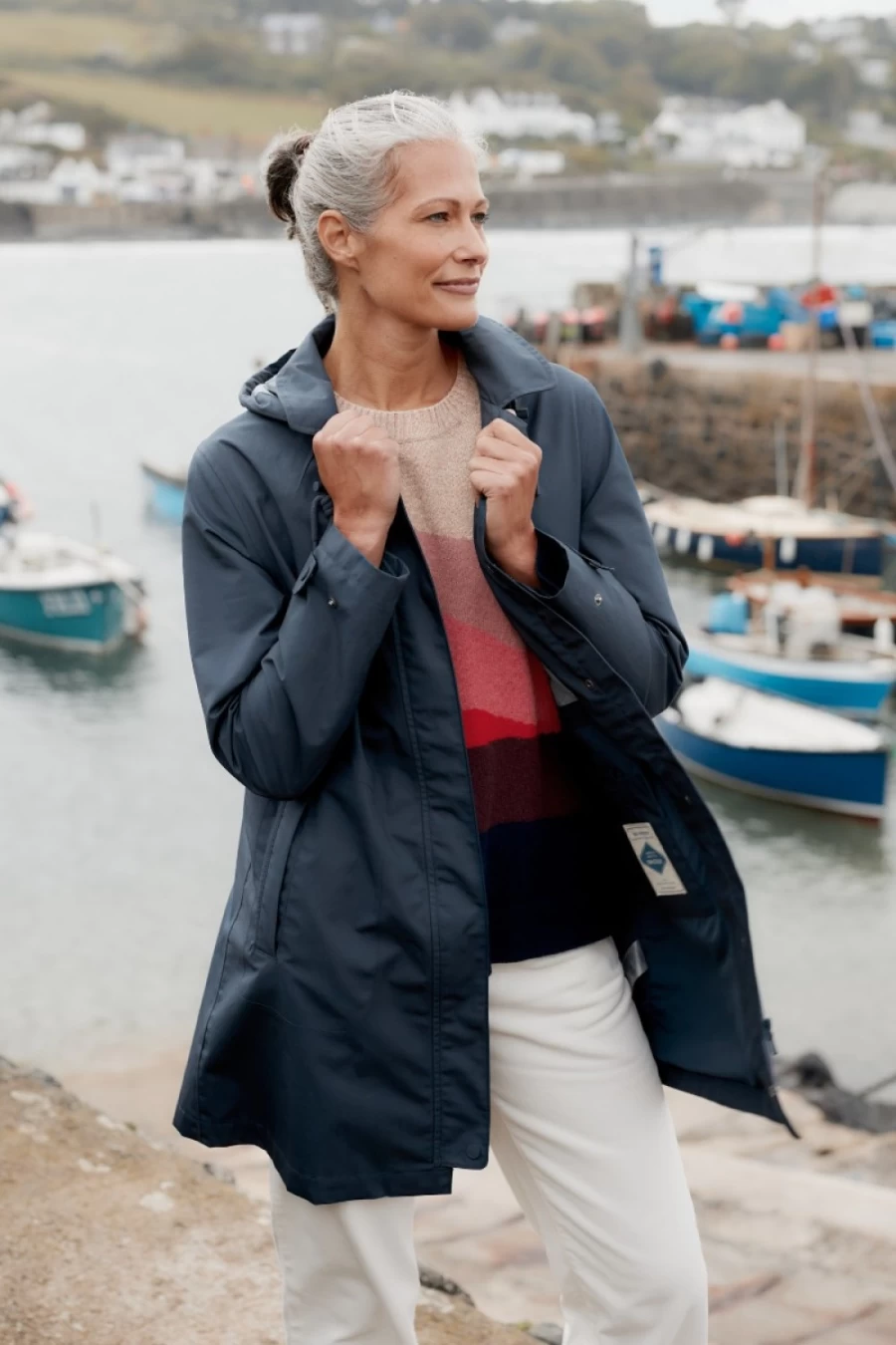 Seasalt Cornwall Women's Cloudburst Waterproof Mac - Lightweight Raincoat for Outdoor Protection
