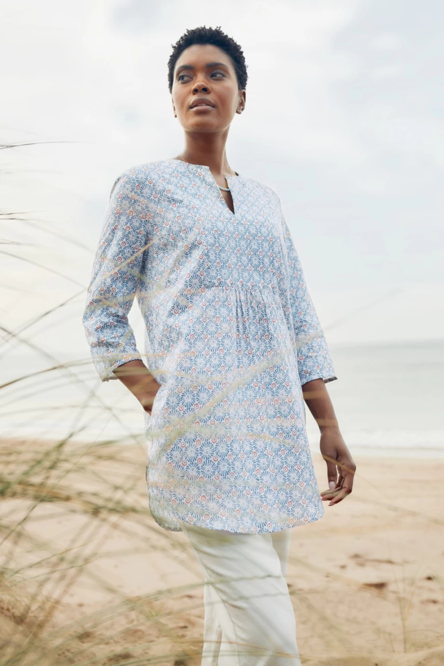 Seasalt Cornwall Women's Op Art Organic Cotton Tunic Top