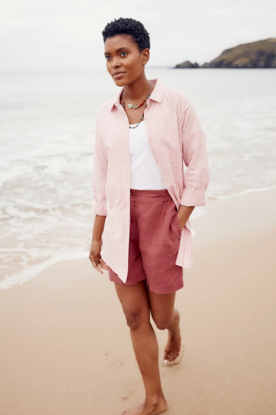 "Seasalt Cornwall Women's Rising Cotton Shirt – Comfortable & Stylish Top"