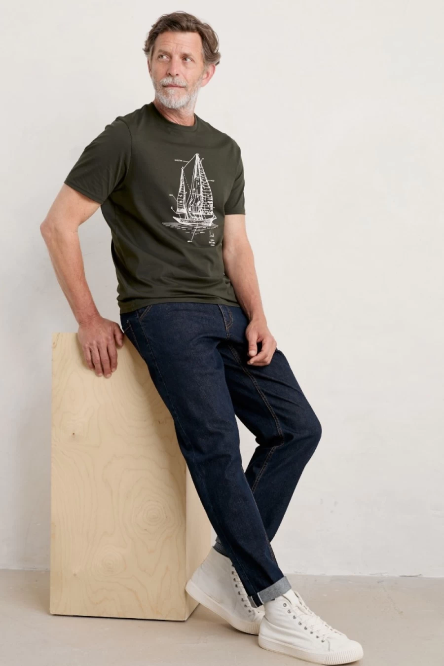 Seasalt Cornwall Men's Dark Indigo Wash Selvedge Tapered Jeans | Men'S Watchman Denim