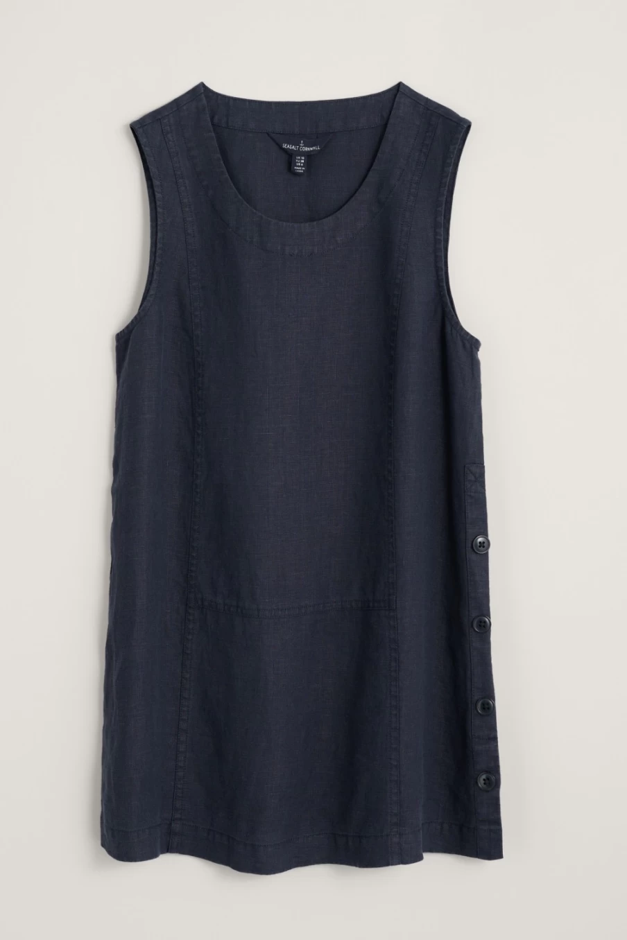 Seasalt Cornwall Women's Foredune Linen Vest – Lightweight Summer Beachwear