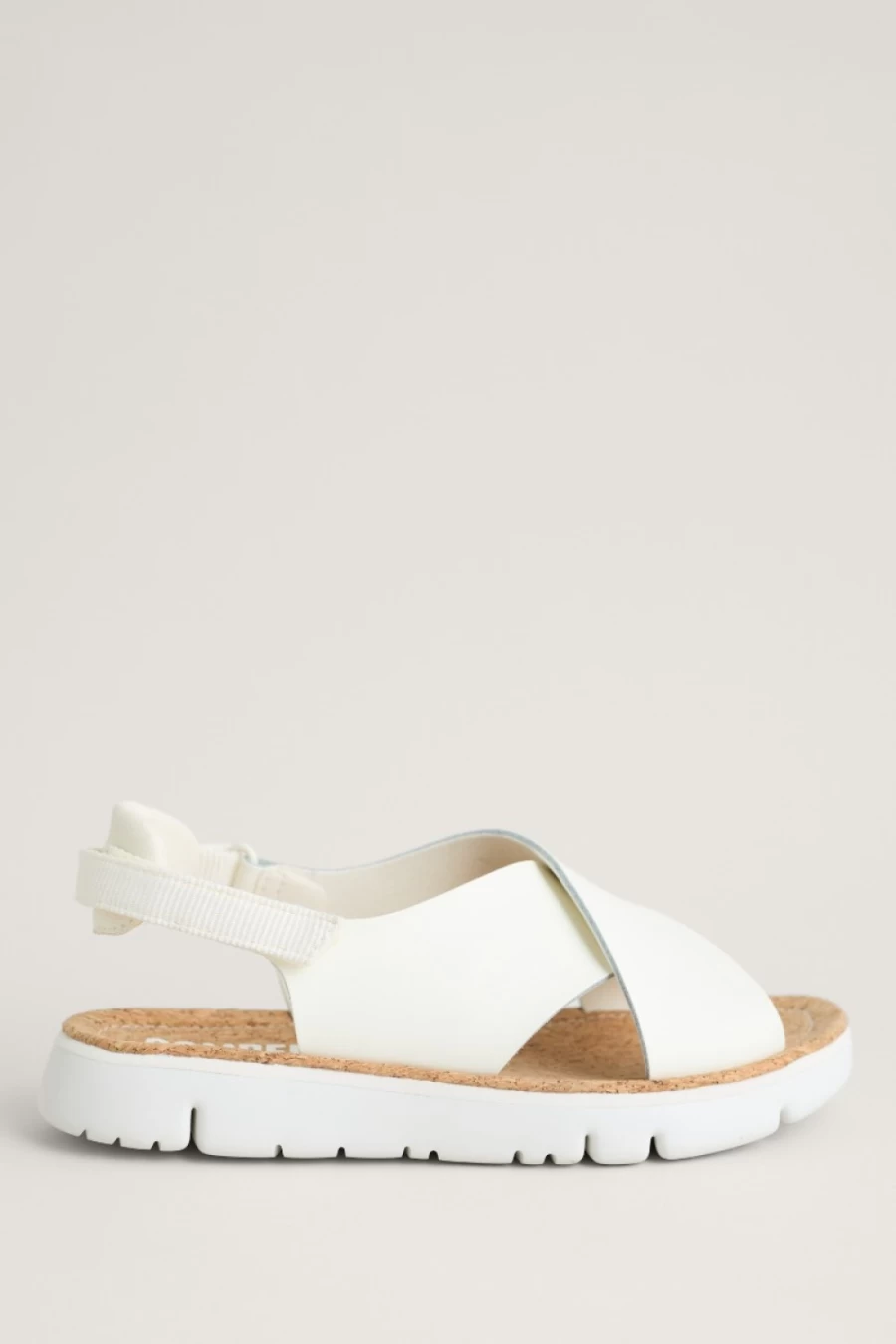 Seasalt Cornwall Women's White Natural Crossover Sandals | Camper Style