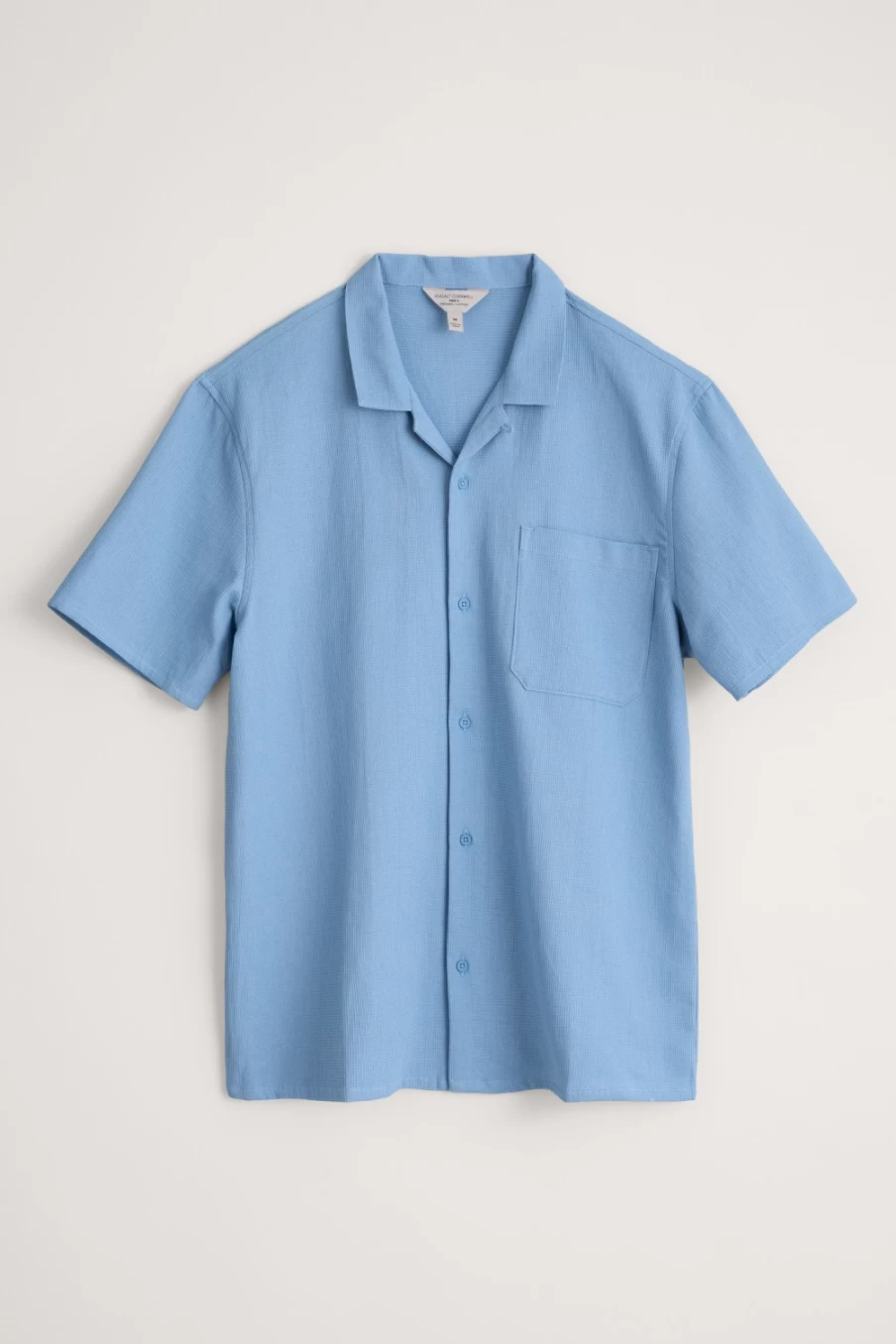Seasalt Cornwall Men's Light Whirl Short Sleeve Waffle Knit Shirt