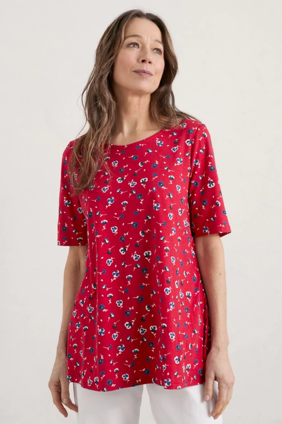 Seasalt Cornwall Women's A-Line Jersey Salt Bell Top