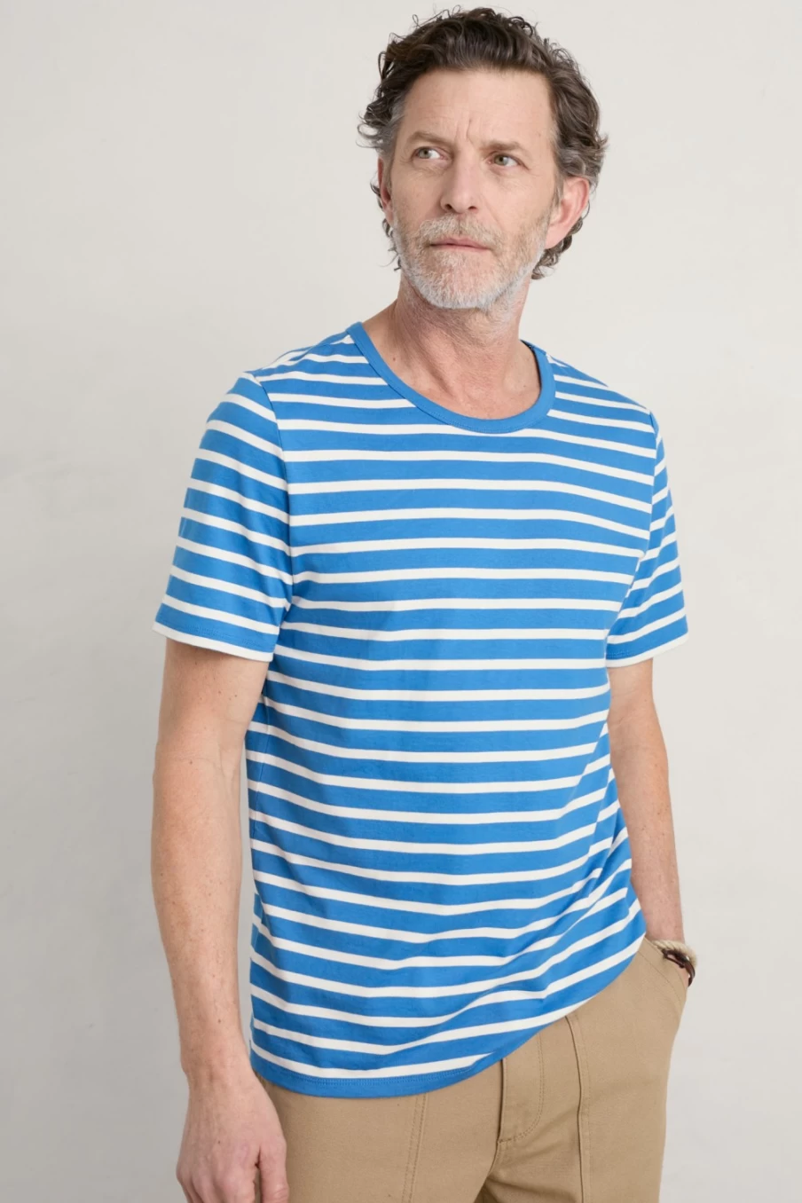 Men's Striped Organic Cotton Sailor T-Shirt by Seasalt Cornwall