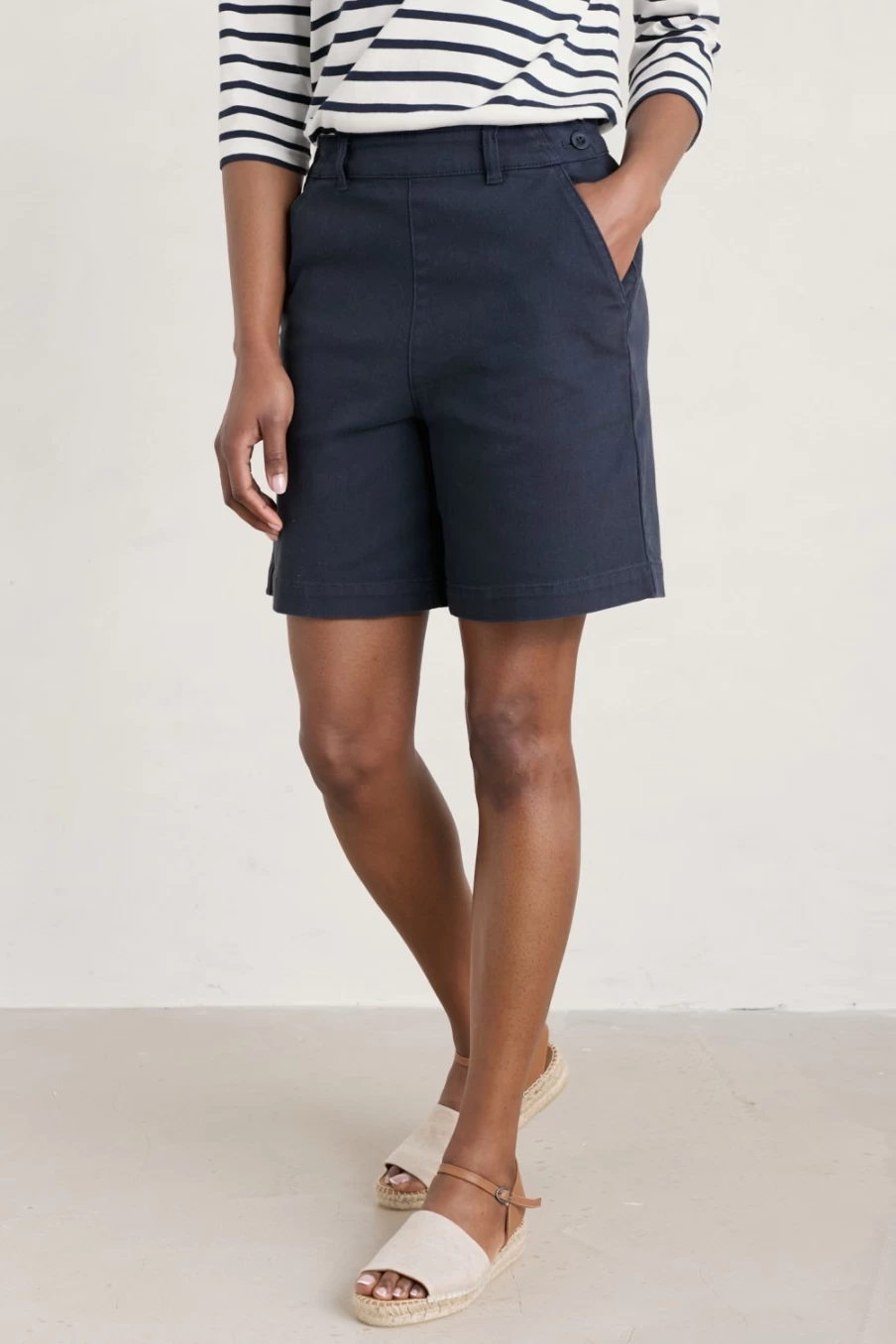 Seasalt Cornwall Women's Maritime Figurehead Wide Leg Shorts