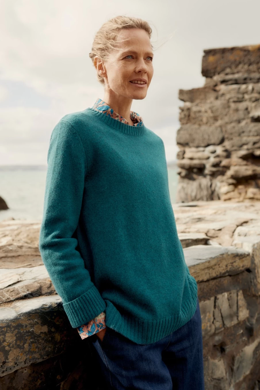 Seasalt Cornwall Women's Dark Wreckage Carbis Jumper | Soft Knit Sweater