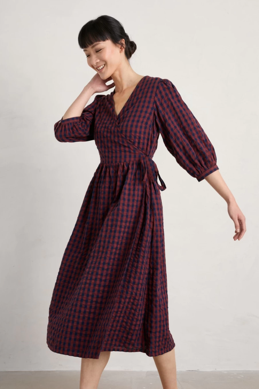 Seasalt Cornwall Women's Wild Spring Organic Cotton Wrap Dress - Eco-Friendly & Comfortable