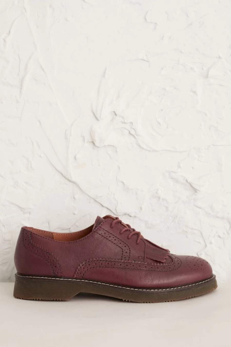 Seasalt Cornwall Women's Merlot Leather Brogues | Landward Style