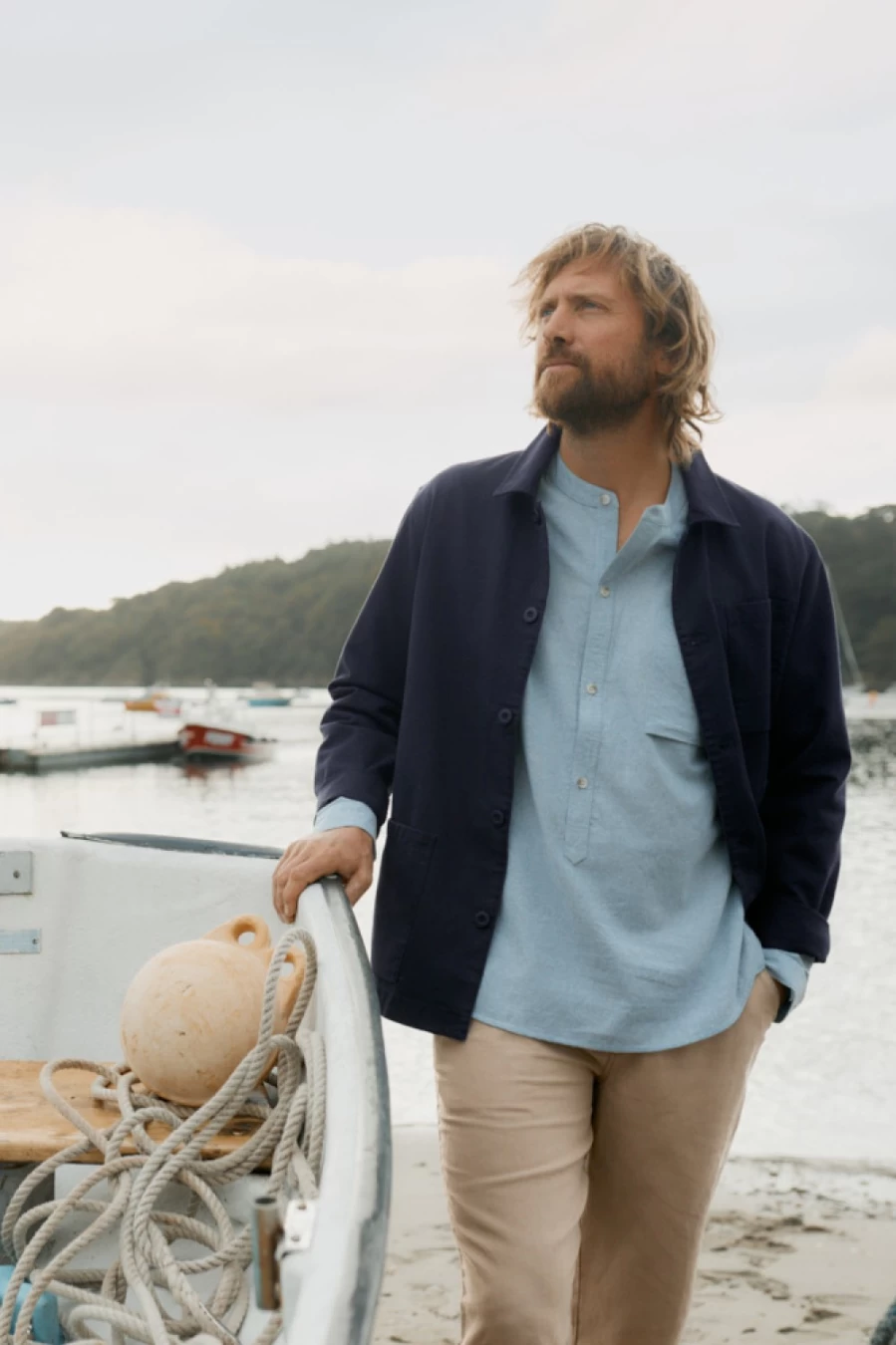 Seasalt Cornwall Men's Organic Cotton Canvas Tompot Jacket - Sustainable Outdoor Wear