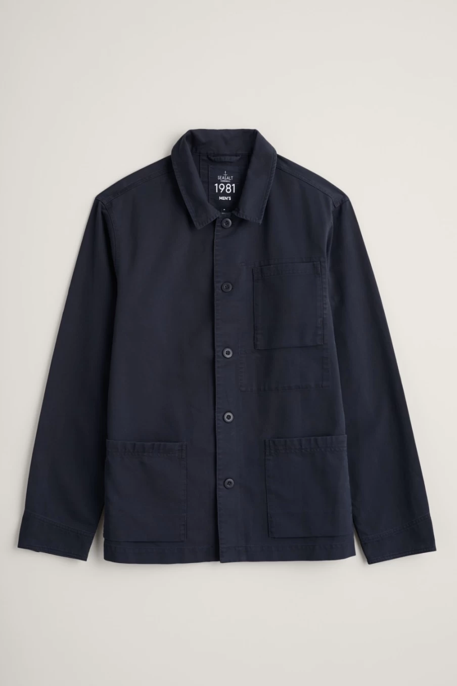 Seasalt Cornwall Men's Organic Cotton Canvas Tompot Jacket - Sustainable Outdoor Wear