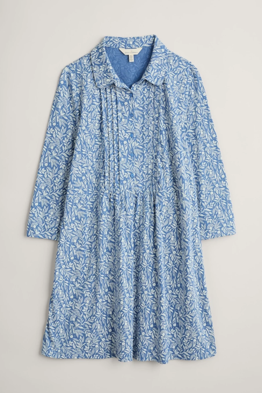 "Seasalt Cornwall Women's Rocky Pass Jersey Tunic in Folk Meadow Mid Whirl"