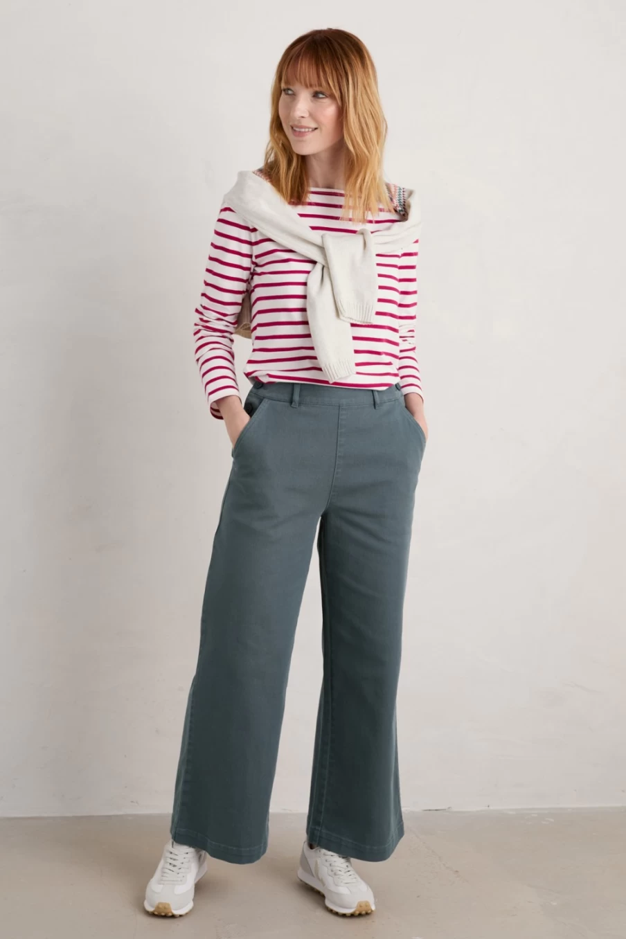 Seasalt Cornwall Women's Hannafore Wide Leg Trousers - Comfortable & Stylish High Waist Pants for Women