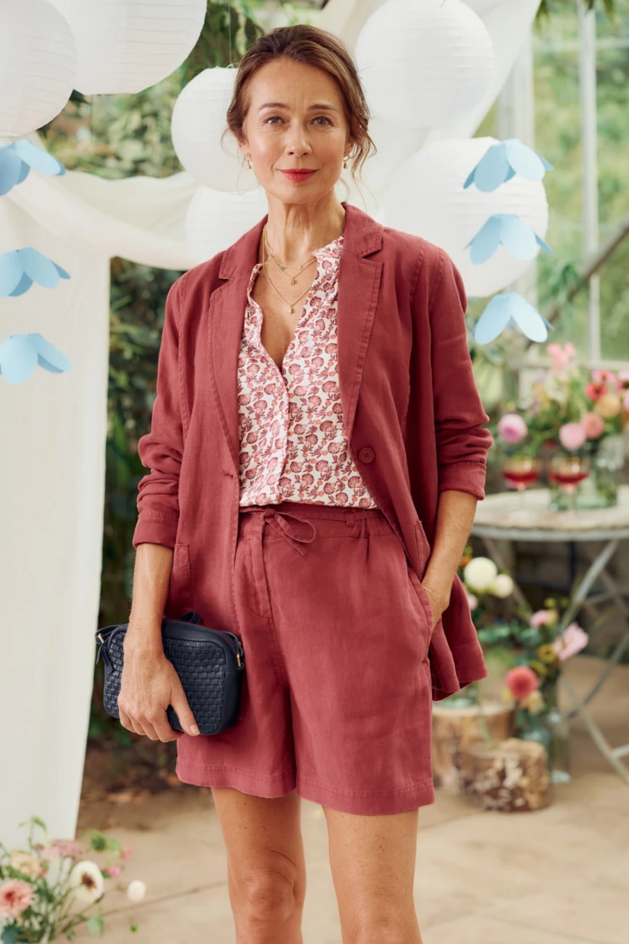 Seasalt Cornwall Women's Coast Light Linen Blazer – Breathable Summer Jacket