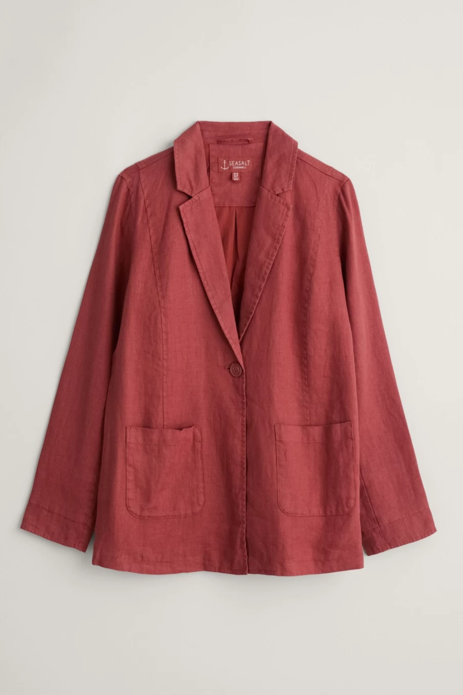 Seasalt Cornwall Women's Coast Light Linen Blazer – Breathable Summer Jacket