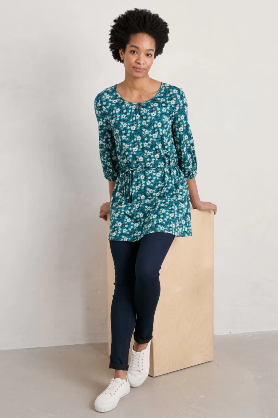 Seasalt Cornwall Women's Moonfish Jersey Tunic Top