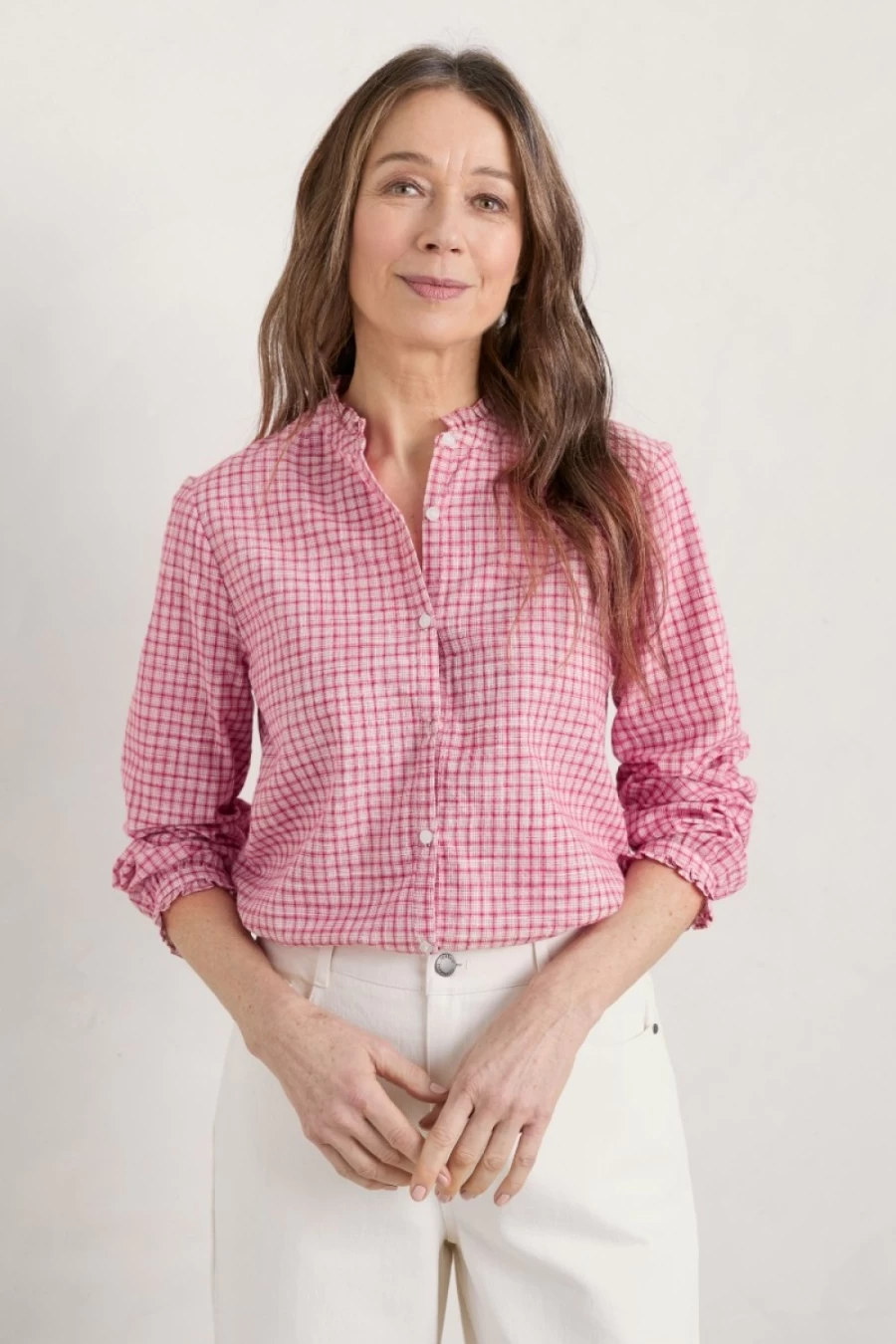"Seasalt Cornwall Women's Floral Garden Print Shirt – Stylish & Comfortable Top"