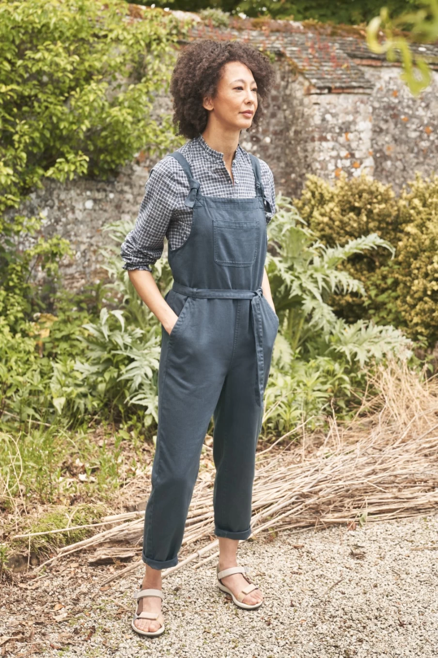 Seasalt Cornwall Women's Heather Bell Tie Strap Jumpsuit - Stylish Summer Romper with Adjustable Straps