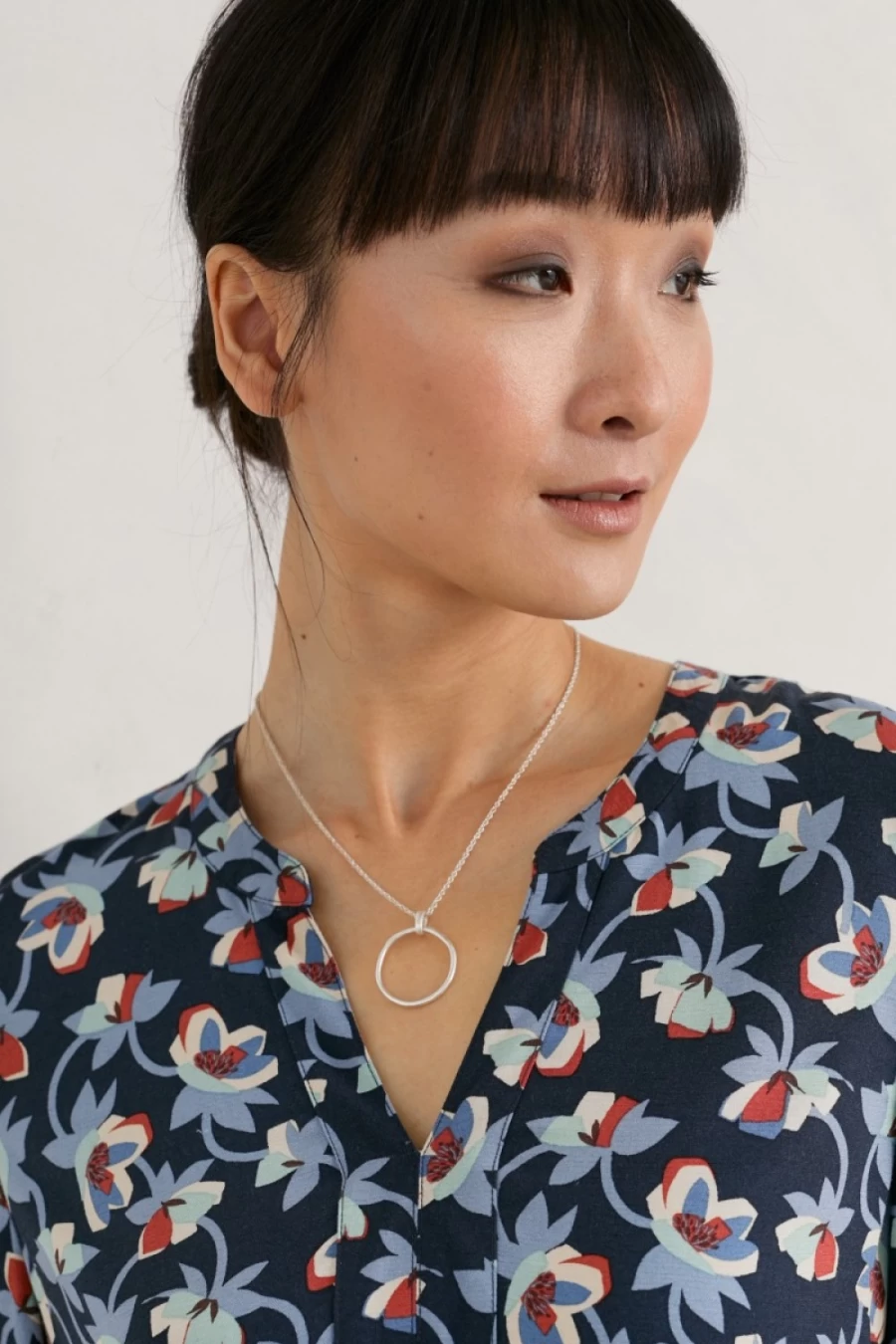 Seasalt Cornwall Women's Viola Silver Cuckoo Flower Necklace